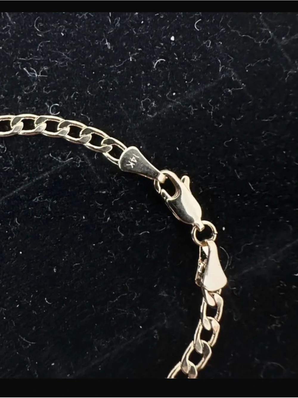 New 3mm Gold plated Cuban Link Bracelet